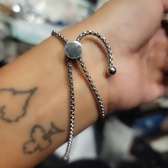 Stainless Steel Heart Charm Bracelet - Picture 4 of 4